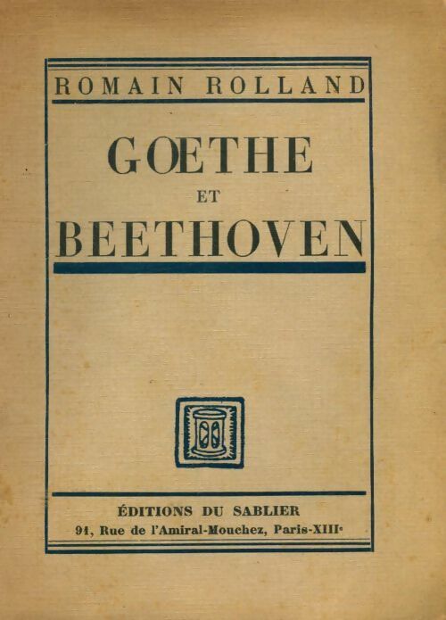 Livrenpoche : Goethe et Beethoven - Romain Rolland - Livre