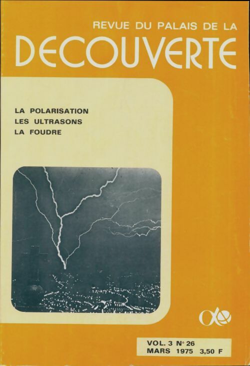 Livrenpoche : Revue du palais de la découverte vol 3 n°26 - Collectif - Livre