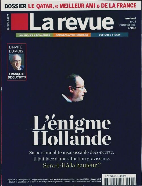 Livrenpoche : La revue n°26 : L'énigme Hollande - Collectif - Livre