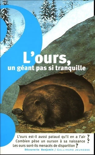 Livrenpoche : L'ours, un géant pas si tranquille - Pierre Pfeffer - Livre