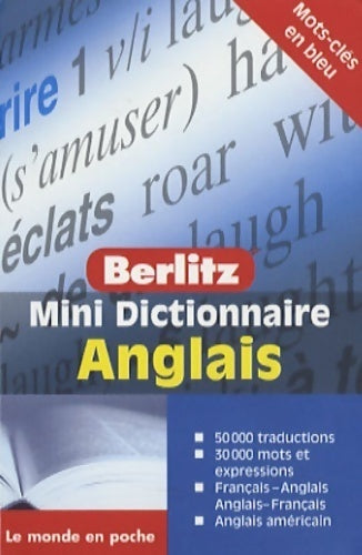 Livrenpoche : Mini dictionnaire Anglais - Inconnu - Livre