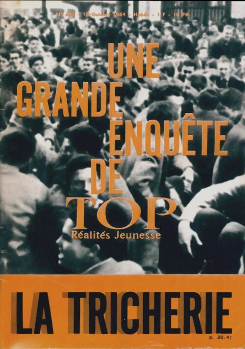 Livrenpoche : Top réalités jeunesse n°309 : La tricherie - Collectif - Livre