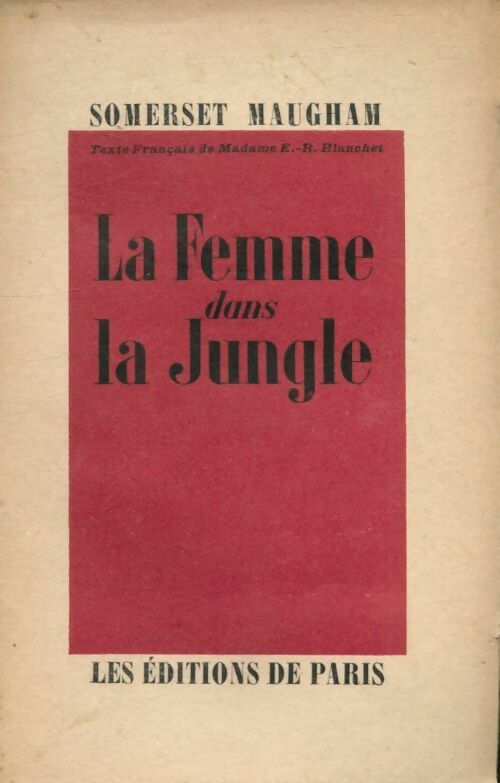 Livrenpoche : La femme dans la jungle - Somerset Maugham - Livre