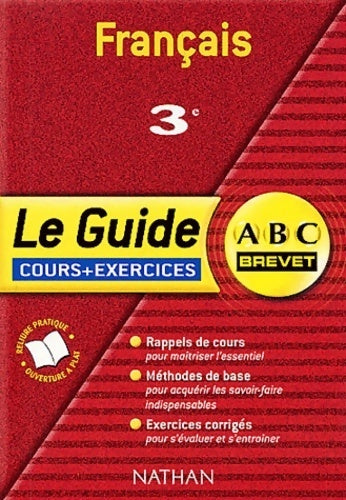 Français 3e - Collectif -  ABC du brevet - Livre