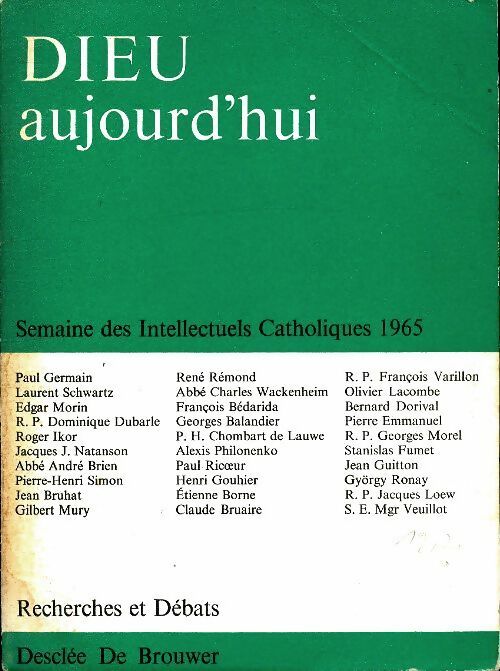 Livrenpoche : Dieu aujourd'hui - Collectif - Livre