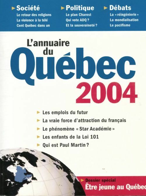 Livrenpoche : Annuaire du Québec 2004 - Michel Venne - Livre