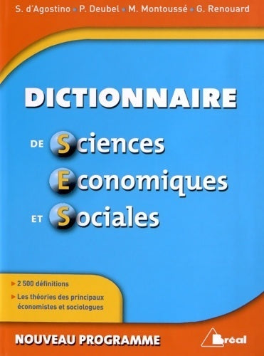 Dictionnaire de sciences économiques & sociales - Collectif - Livre