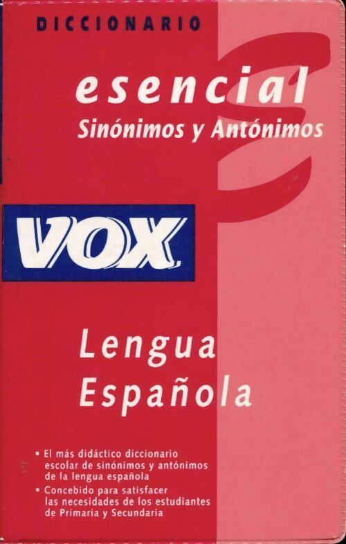 Livrenpoche : Diccionario esencial de sinonimos y antonimos - Collectif - Livre