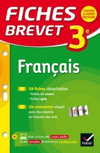 Livrenpoche : Fiches Brevet Français - Jacques Dauvin - Livre