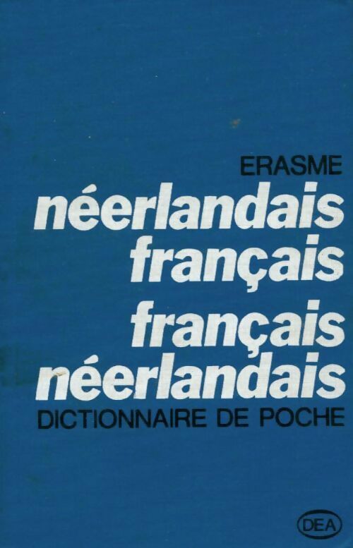 Dictionnaire néerlandais-français, français-néerlandais - Inconnu -  Erasme GF - Livre