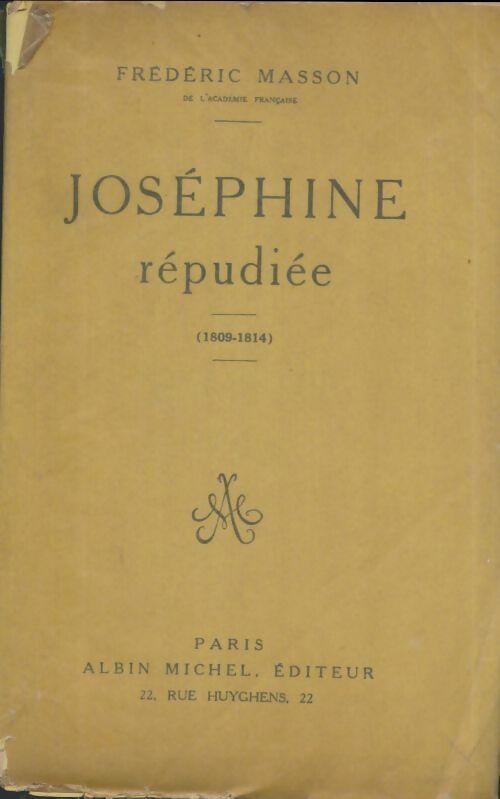 Livrenpoche : Joséphine répudiée - Frédéric Masson - Livre