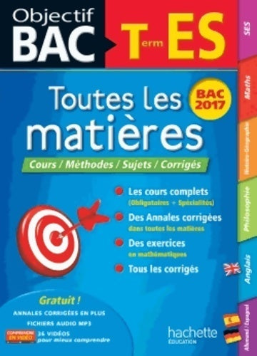 Livrenpoche : Terminale ES . Toutes les matieres 2017 - Lydia Misset - Livre