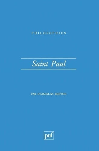 Saint Paul - Stanislas Breton -  Philosophes - Livre