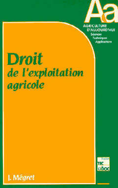Livrenpoche : Droit de l'exploitation agricole - Jean Mégret - Livre
