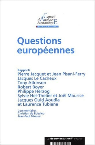 Livrenpoche : Questions européennes - Collectif - Livre