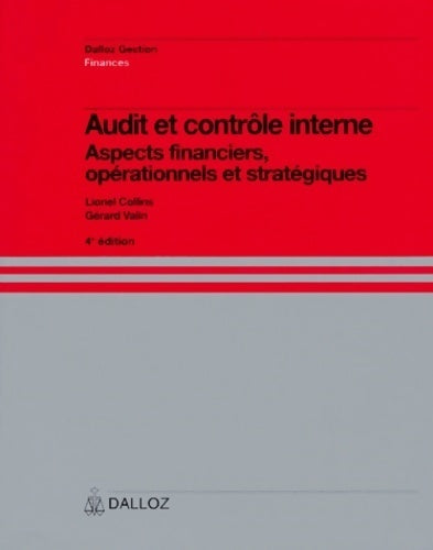 Livrenpoche : Audit et contrôle interne. Aspects financiers, opérationnels et stratégiques - Lionel Collins - Livre