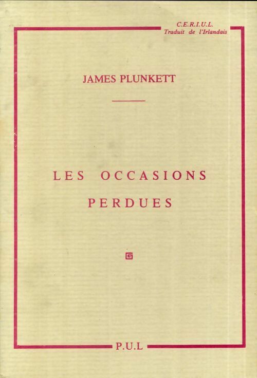 Livrenpoche : Les occasions perdues - James Plunkett - Livre