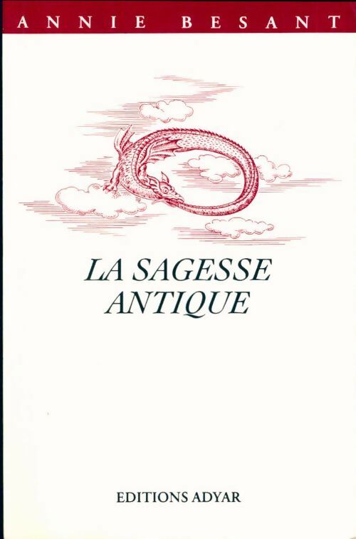 La sagesse antique - Annie Besant - Livre