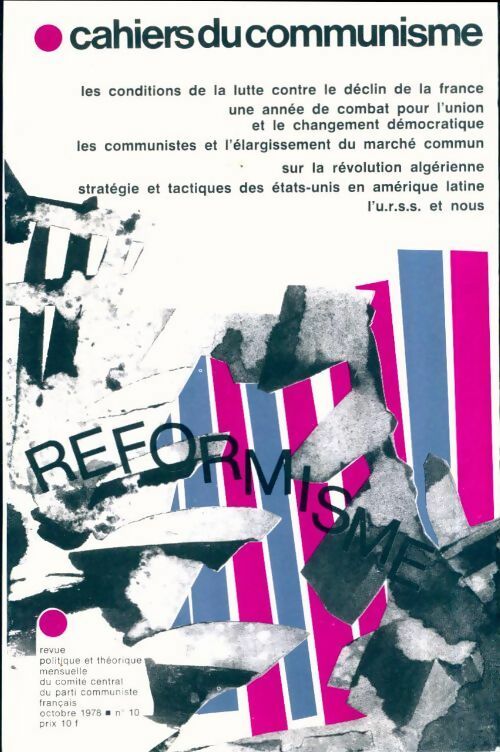 Livrenpoche : Cahiers du communisme n°10 - Collectif - Livre