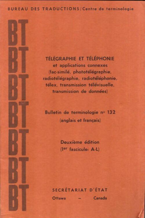 Livrenpoche : Bureau des traductions n°132 1er fascicule (A-L) - Collectif - Livre