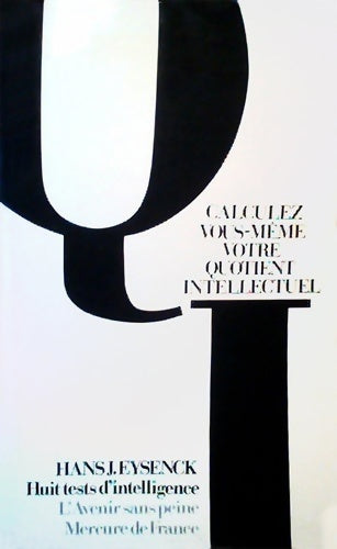 Livrenpoche : Calculez vous-même votre quotient intellectuel - H. J. Eysenck - Livre