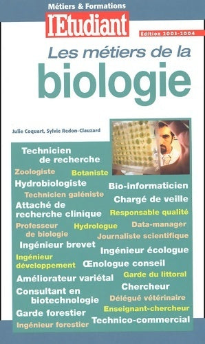 Les métiers de la biologie - Sylvie Redon-Clauzard -  Les Guides de l'Etudiant - Livre