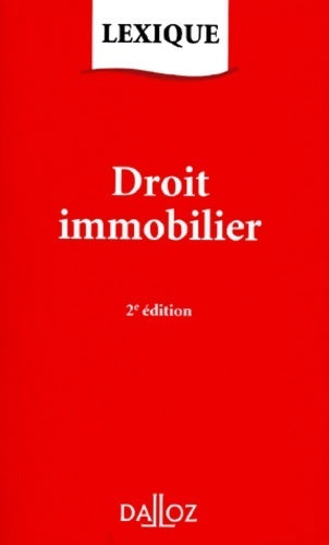 Livrenpoche : Droit immobilier - Christian Atias - Livre