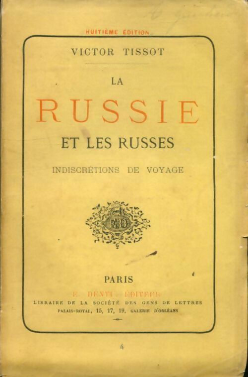 Livrenpoche : La Russie et les russes. Impressions de voyage - Victor Tissot - Livre