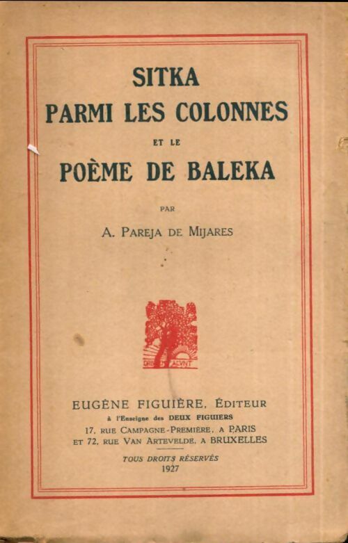 Livrenpoche : Sitka parmi les colonnes et le poème de Baleka - A. Pareja De Mijares - Livre