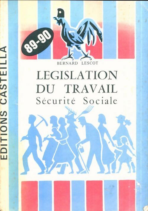 Livrenpoche : Législation du travail 1989-1990 - Collectif - Livre