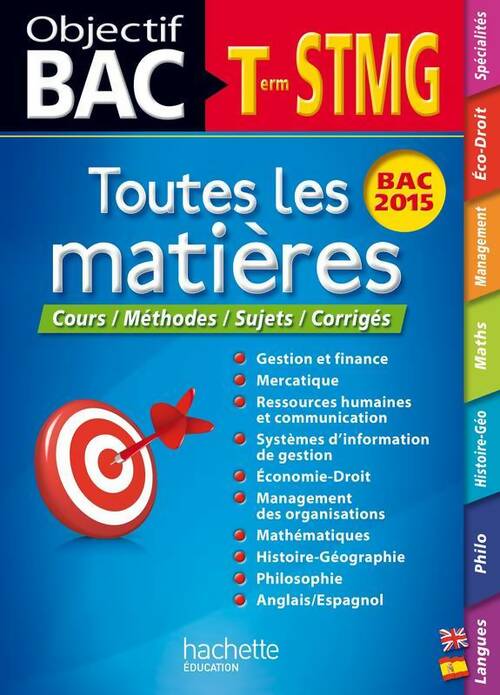 Livrenpoche : Toutes les matières Terminale STMG 2015 - Collectif - Livre