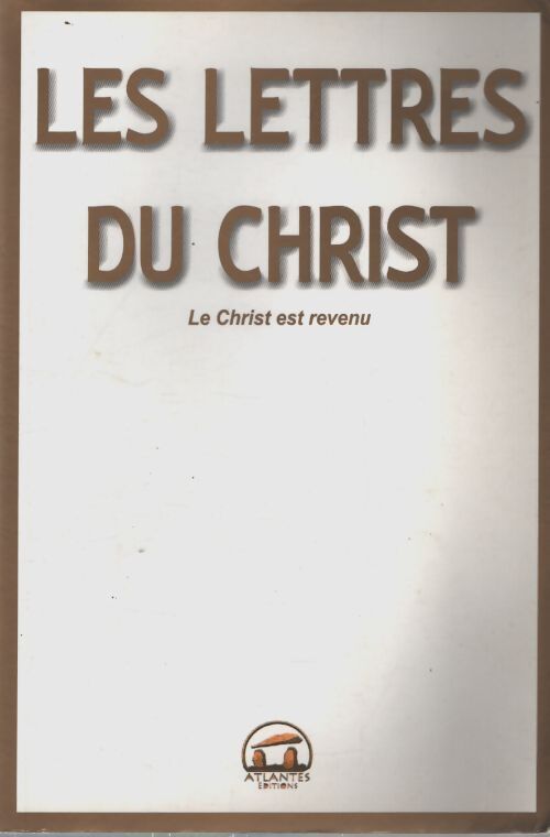 Les lettres du christ - Anonyme - Livre