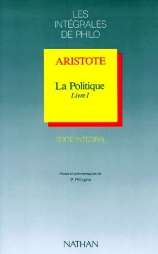 Livrenpoche : La Politique, Livre I - Aristote - Livre