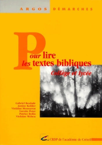 Livrenpoche : Pour lire les textes bibliques. Collège et lycée - Gabriel Boulade - Livre
