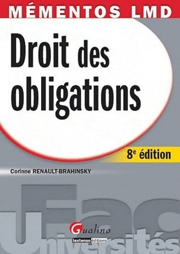 Livrenpoche : Droit des obligations - Corinne Renault-Brahinsky - Livre
