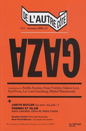 Livrenpoche : De l'autre côté n°5 : Gaza - Collectif - Livre