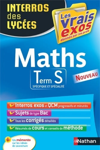 Livrenpoche : Maths Terminale S - Anne Crouzier - Livre