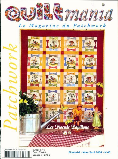 Livrenpoche : Quiltmania n°40 : Les noeuds papillons - Collectif - Livre