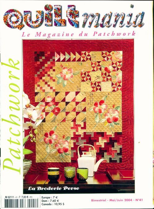 Quiltmania n°41 : La broderie perse - Collectif -  Quiltmania - Livre