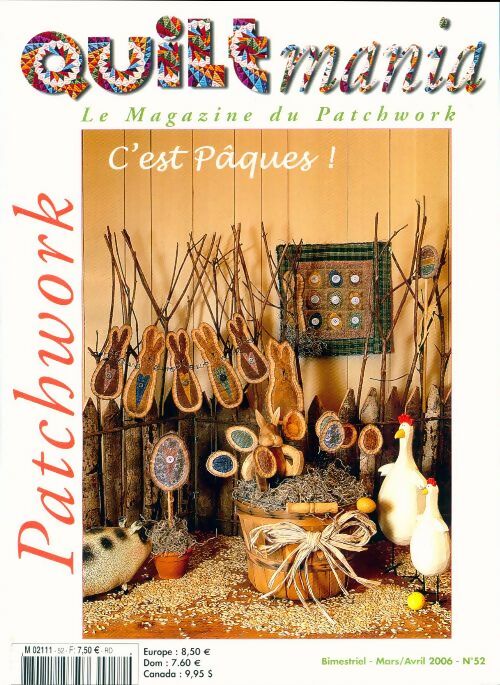 Livrenpoche : Quiltmania n°52 - Collectif - Livre