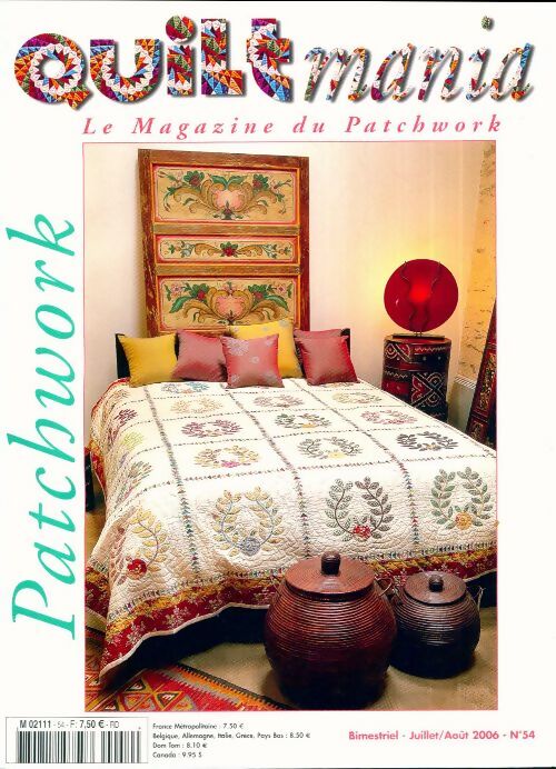 Livrenpoche : Quiltmania n°54 - Collectif - Livre