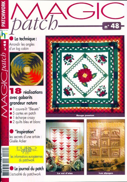 Livrenpoche : Magic patch n°48 : Arrondir les angles d'un log cabin - Collectif - Livre
