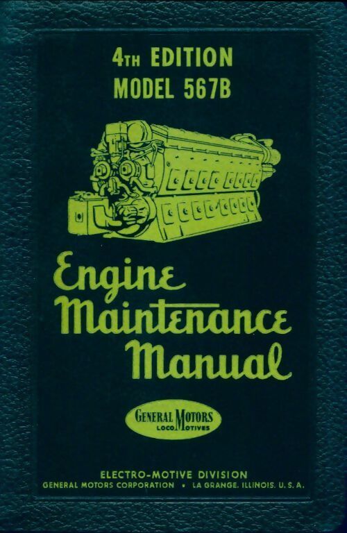 Livrenpoche : Engine maintenance manuel model 567B - Collectif - Livre