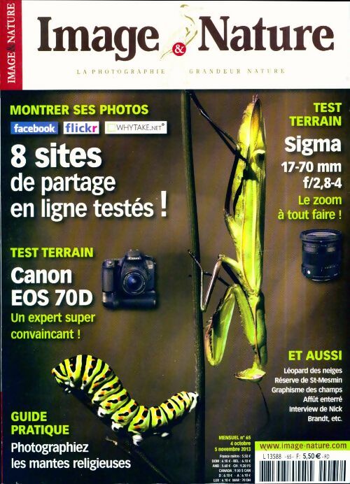 Livrenpoche : Image & nature n°65 : 8 sites de partage en ligne testés ! - Collectif - Livre