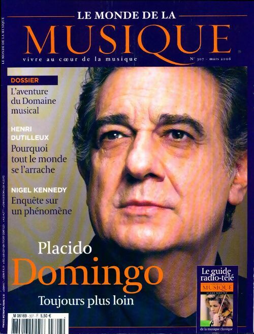 Le monde de la musique n°307 : Placido Domingo - Collectif -  Le monde de la musique - Livre