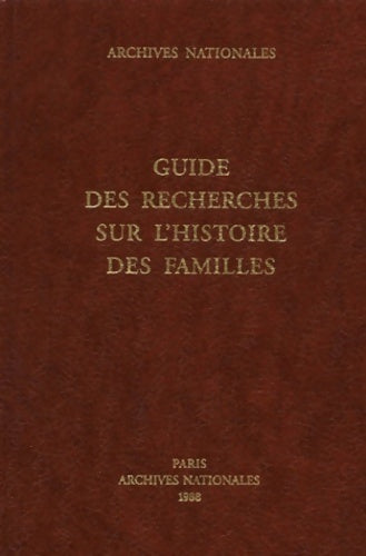 Livrenpoche : Guide des recherches sur l'histoire des familles - Bernard Gildas - Livre