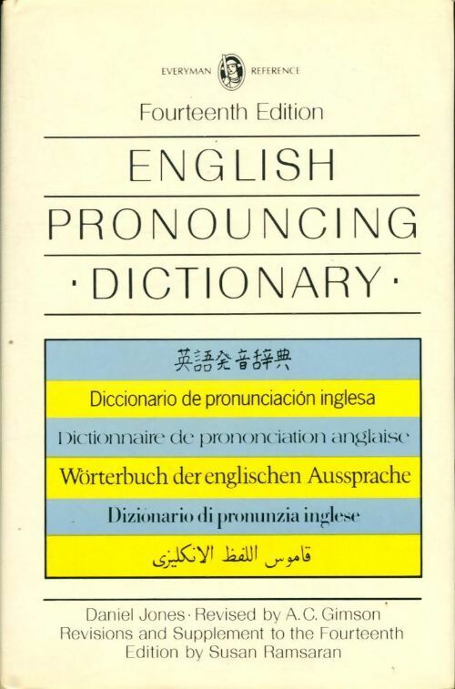 Livrenpoche : English pronouncing dictionary - Daniel Jones - Livre
