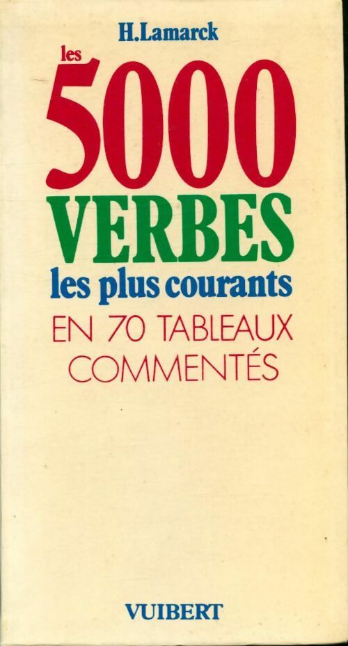 Livrenpoche : Les 5000 verbes les plus courants - H. Lamarck - Livre