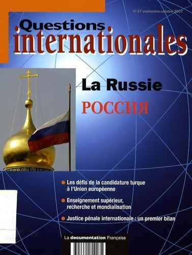 Livrenpoche : Questions internationales n°27 : La Russie - Collectif - Livre