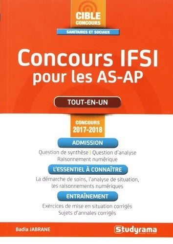 Livrenpoche : Concours IFSI pour les AS-AP 2017-2018 - Collectif - Livre